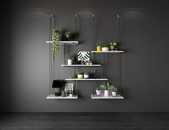 Modern Wall Shelf Wall Decorations 3d model