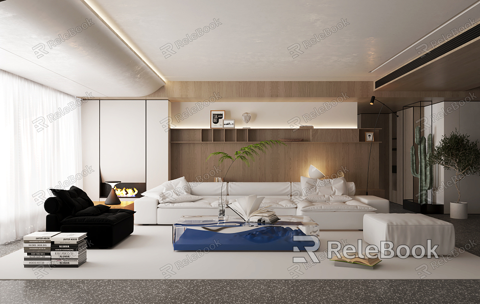 modern living room model