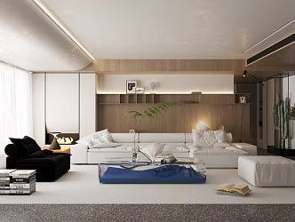 modern living room 3d model