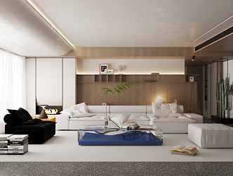 modern living room 3d model