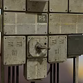 Industrial Electrical Control Panel With Metal Panels Small Display And Wiring Components