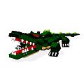 Modern Toy Building Blocks Crocodile 3d model