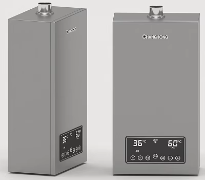 Changhong Electric Water Heater With Silver Design Digital Display And Temperature Control 3d model