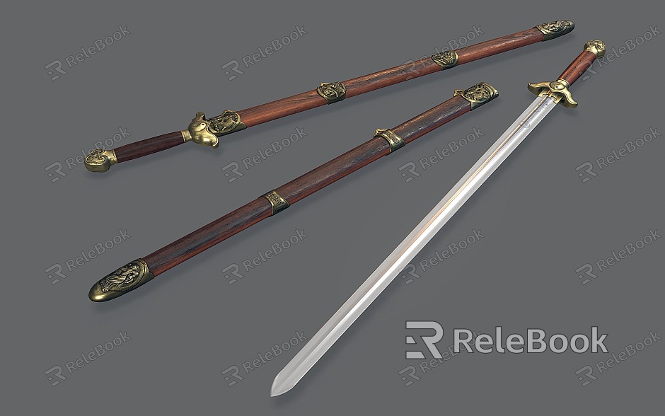 Chinese Style Taiji Sword Sword model