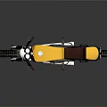 Yellow Vintage Motorcycle With 18 Racing Number Brown Seat And Sleek Design