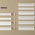 Poliform Plaster Cornices Various Styles And Designs For Interior Home Decoration 3d model