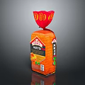 Borges Keto Bread Orange Packaging With Red Decorative Top And Label