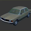Rusty Vintage Sedan Car With Weathered Exterior And Classic Design