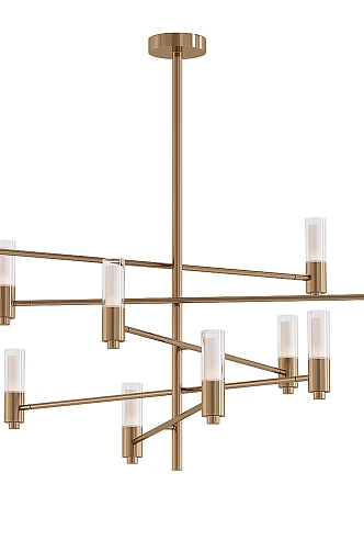 Horizontal chandelier 3d model