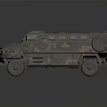 Heavy Duty Military Armored Vehicle With Camouflage Paint And Off Road Tires