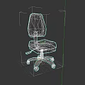 Ergonomic Black Leather Office Chair With High Back Adjustable Features And Wheels