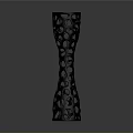 Decorative Modern Lighting Combination With Black Hollow Out Design And Tall Columnar Shape