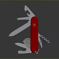Essential Red Swiss Army Knife For Multifunctional Food Preparation And Cooking Tasks