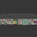 Modern Electronic AV Receiver With Multiple Audio Video Ports And Controls
