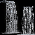 Modern Waterfall Flowing Water Falls 3d model