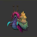 Snail Cartoon Snail Small Snail Reptile Cold Blooded Animal Reptile 3d model