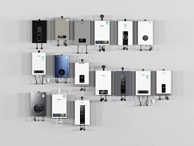Wall Mounted Household Appliances With Diverse Designs And Modern Styles For Home Use 3d model