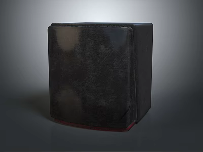 Black Cube Shaped Audio Speaker With Sleek Modern Design For Home Use 3d model