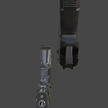 Modern Black Tactical Pistols With Metallic Texture Ergonomic Grip And A STRIKE Design