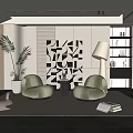 Modern Casual Sofa Combination Single Sofa 3d model