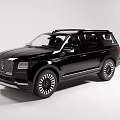 Luxury Black SUV Exterior Design With Stylish Wheels Roof Rack And Sleek Body