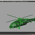 Straight 20 helicopter 3d model