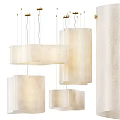 Modern Multiple Pendant Lights With Cylindrical Linen Shades And Minimalist Design For Interior Lighting