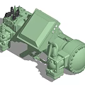 Heavy Duty Industrial Compressor With Robust Construction And Efficient Piping System