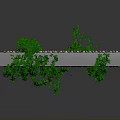 Architectural Bamboo Fence Structure With Green Vines Vertical Decorative Design