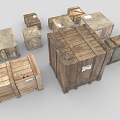 Wooden Boxes Cargo Boxes Cargo Boxes Cargo Boxes Cargo Terminals Cargo Transport Boxes Low Face Number Low Mold Simple Mold Game Video Level Realism 3d model