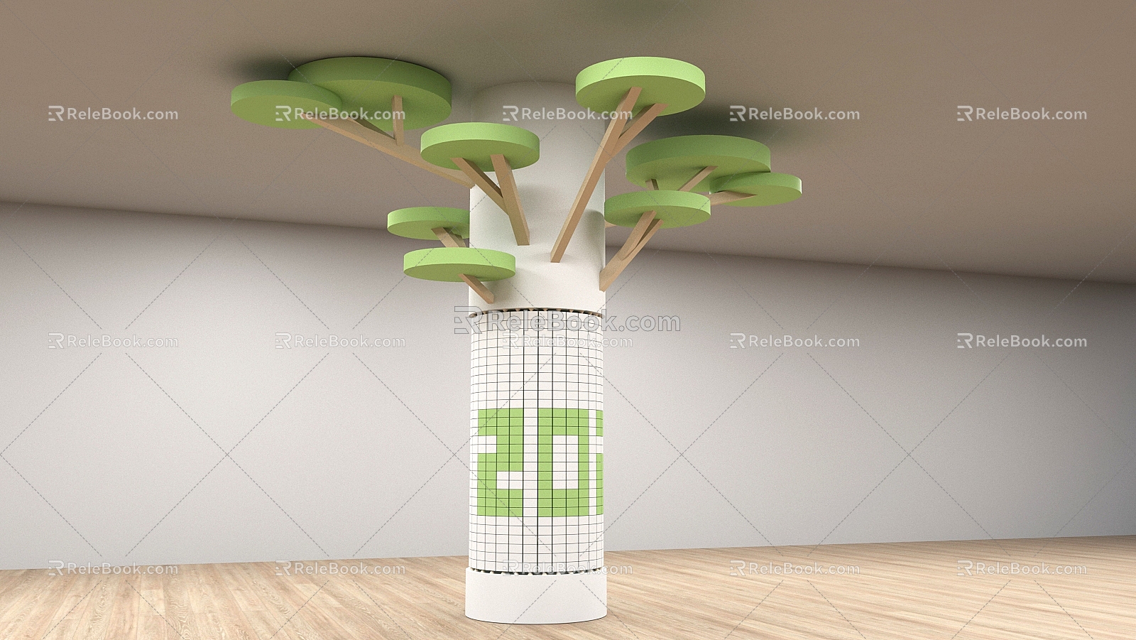 Modern Column 3d model