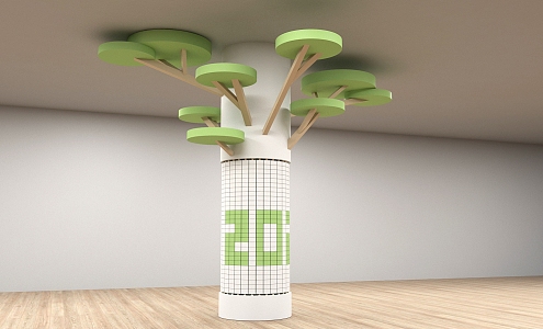 Modern Column 3d model