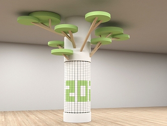 Modern Column 3d model