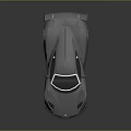Silver High Performance Sports Car with Sleek Aerodynamic Design Large Rear Spoiler and Alloy Wheels
