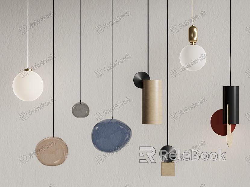 Fashion small pendant lamp combination spherical small pendant lamp combination model