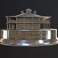 Silver Architectural Model Trophy for Masters Tournament at Augusta National Golf Club