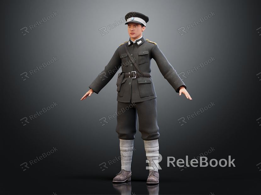 Modern man Republic of China police Republic of China figures police model