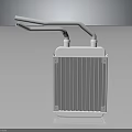 Car Radiator Metal Cooling Component With Fins And Tubes For Vehicle Engine