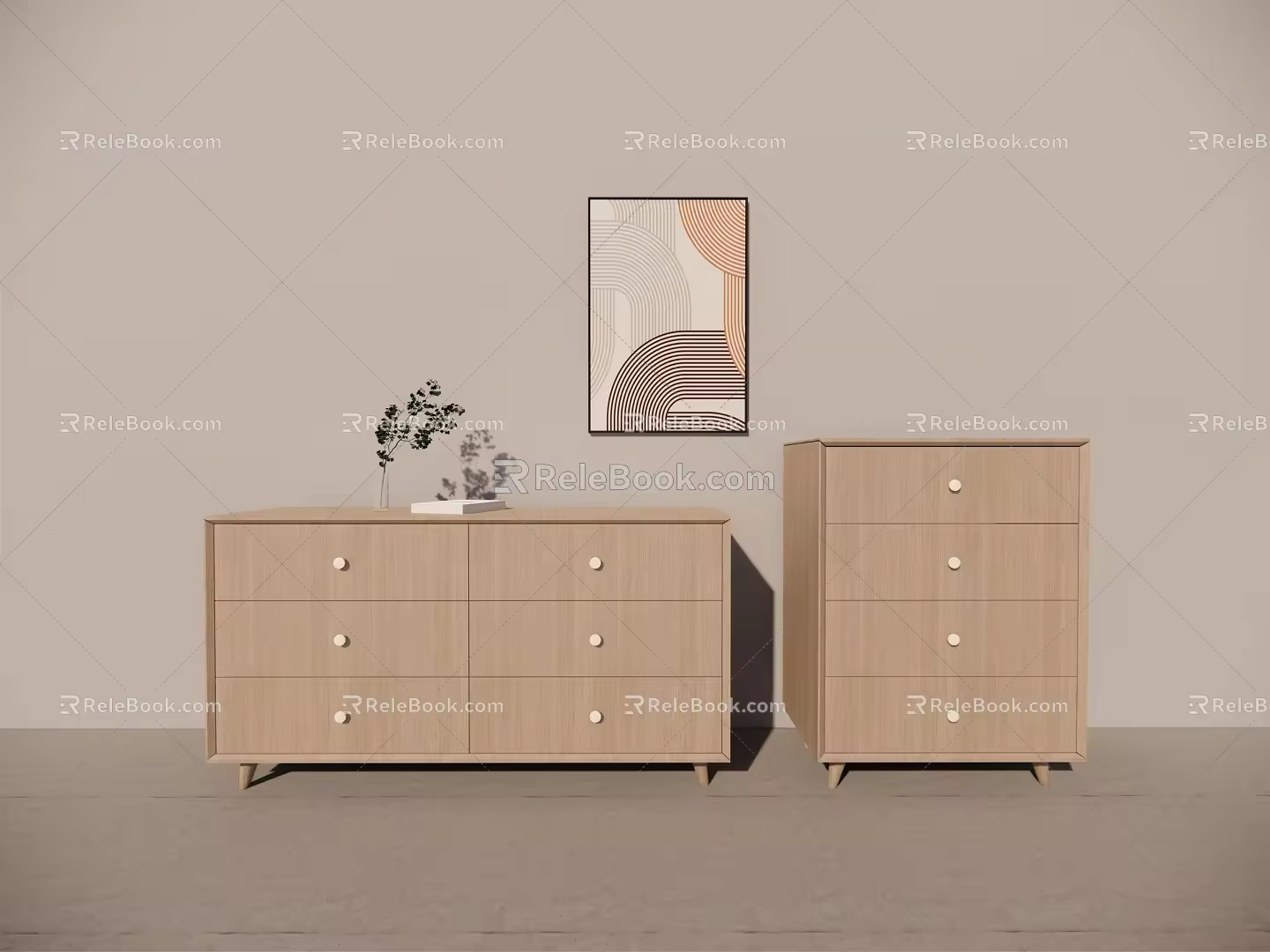 Nordic drawer 3d model