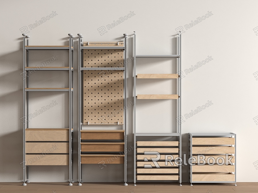 Aluminum profile storage rack model