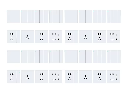 Hardware switch panel 3d model