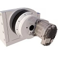 Industrial Mechanical Component With White Casing And Metal Gear Mechanism