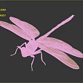 Modern dragonfly without bully hook giant hip big fly without bully hook 3d model