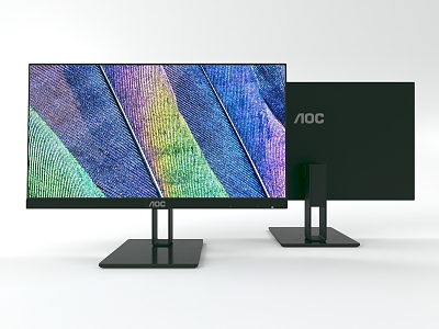 computer display monitor 3d model