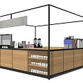 Catering space tooling coffee shop dessert shop milk tea shop hotpot shop barbecue shop candy shop Chinese restaurant snack shop 3d model