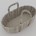 Woven Storage Basket With Dual Handles For Home Organizing In Neutral Tones