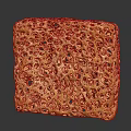 Porous Yellow Block With Intricate Hole Structure And Smooth Surface 3d model