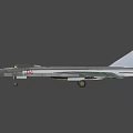 Military Silver Fighter Jet With Red Star Markings And Number 04