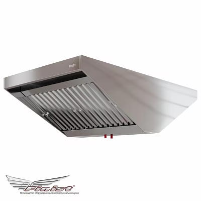 Stainless Steel Commercial Kitchen Hood With Professional Ventilation And Durable Design 3d model