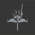 Modern fighter sci-fighter sci-fighter space fighter 3d model